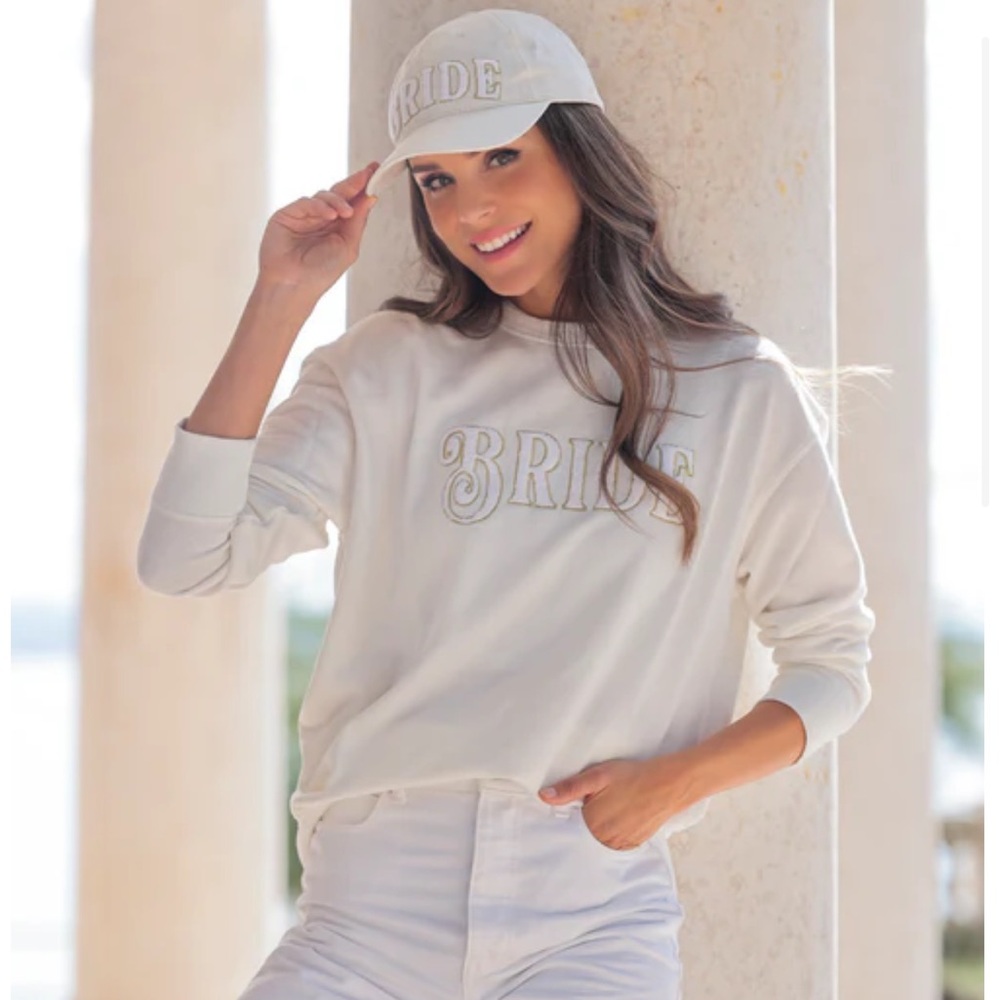 Shiraleah White Bride Sweatshirt